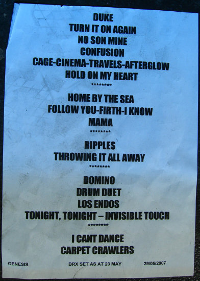Set List